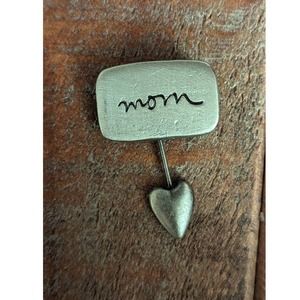 SILVESTRI PEWTER SILVER Pin/Brooch - Mom